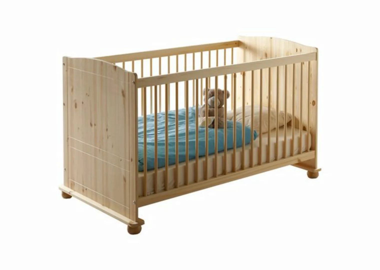 TICAA Babybett Gitterbett Adam Kiefer Natur natur Gr. 70 x 140 günstig online kaufen