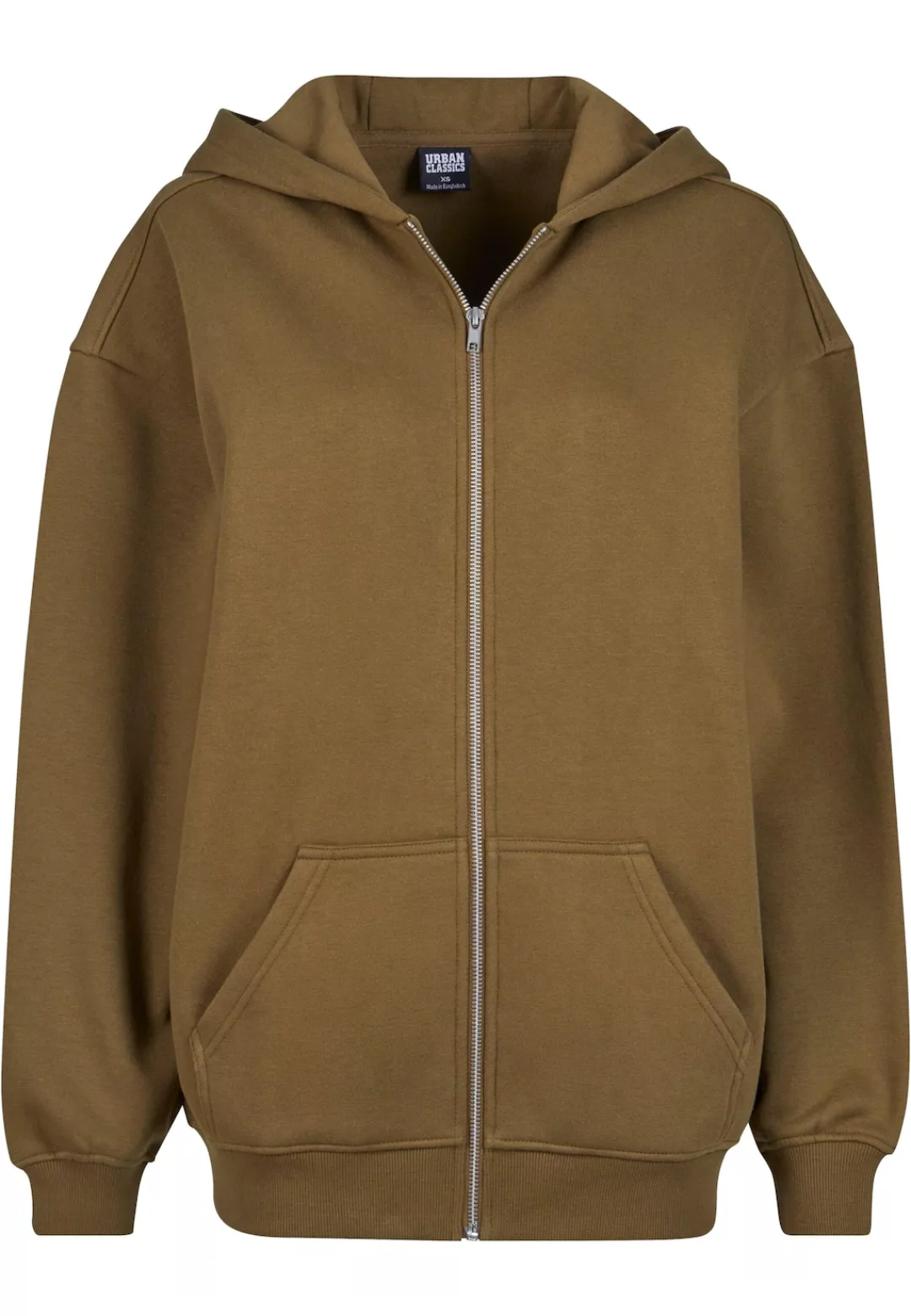 URBAN CLASSICS Sweatjacke "Urban Classics Damen Ladies Oversized Zip Hoody" günstig online kaufen