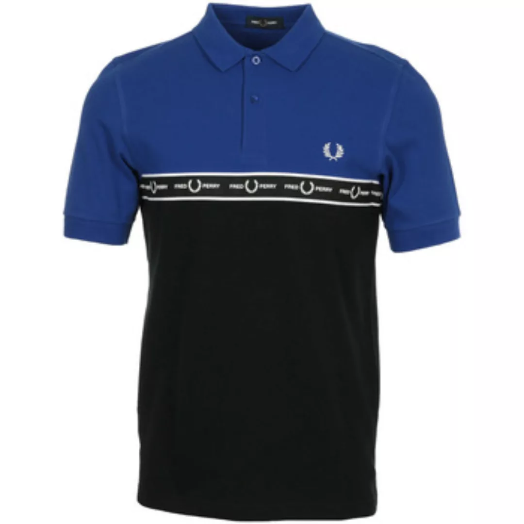 Fred Perry  T-Shirts & Poloshirts Taped Chest Polo Shirt "Bright Regal" günstig online kaufen