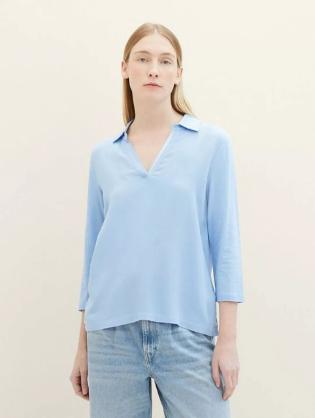 TOM TAILOR T-Shirt 3/4 Arm Shirt mit TENCEL(TM) Modal günstig online kaufen