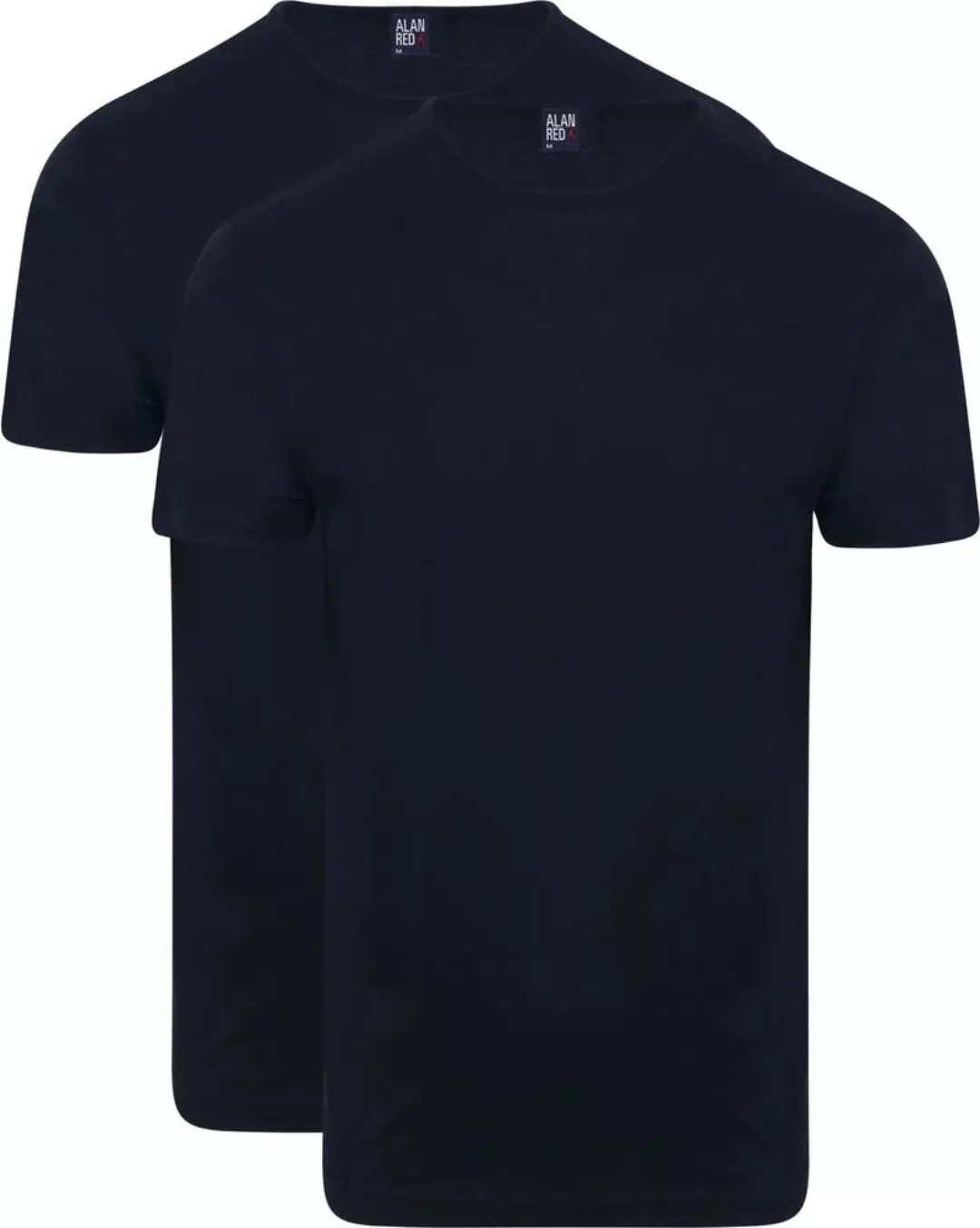 Alan Red Derby O-Ausschnitt T-Shirt Dunkelblau (2er-Pack) - Größe L günstig online kaufen