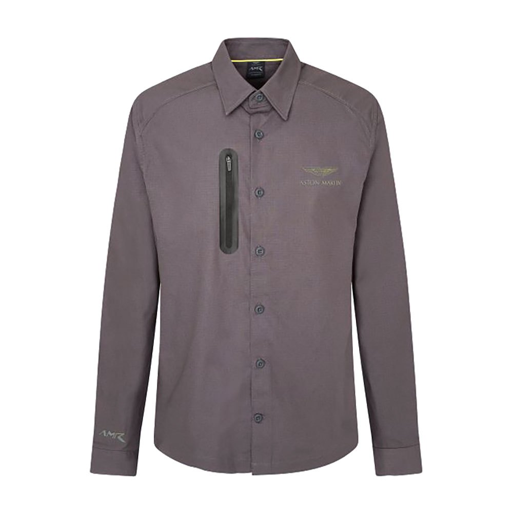 Hackett Amr Moto Utility Langarm Hemd 3XL Grey günstig online kaufen