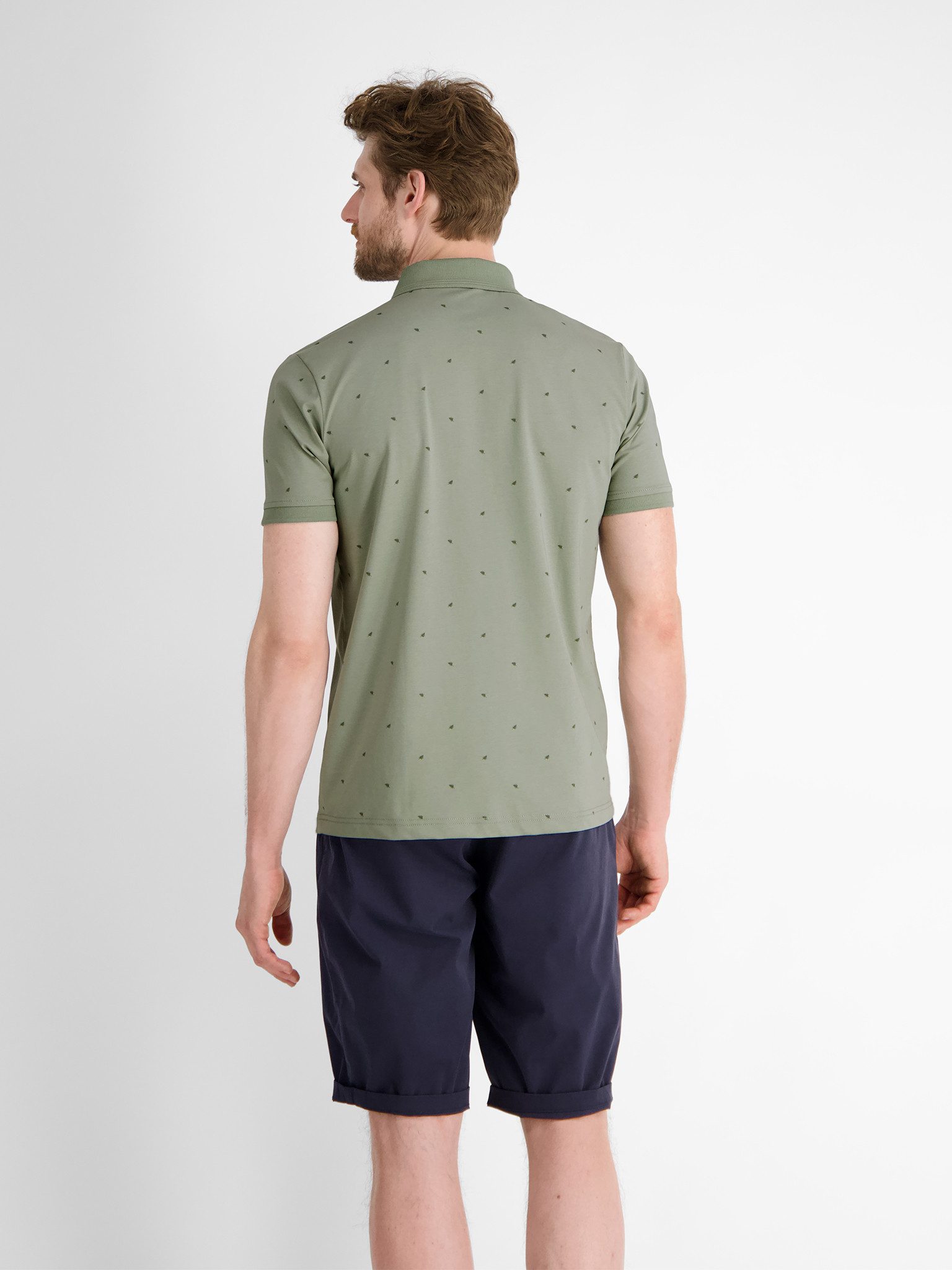 LERROS Poloshirt "LERROS Gemustertes COOL & DRY Poloshirt" günstig online kaufen