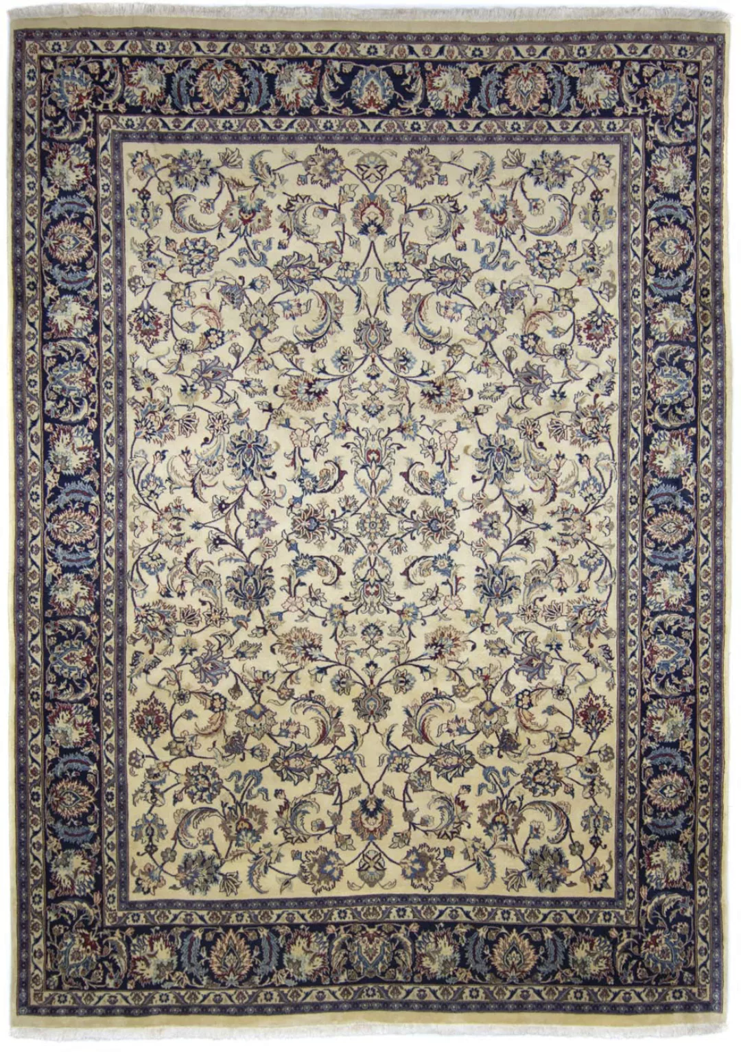 morgenland Wollteppich »Maschad Durchgemustert Beige chiaro 340 x 242 cm«, günstig online kaufen