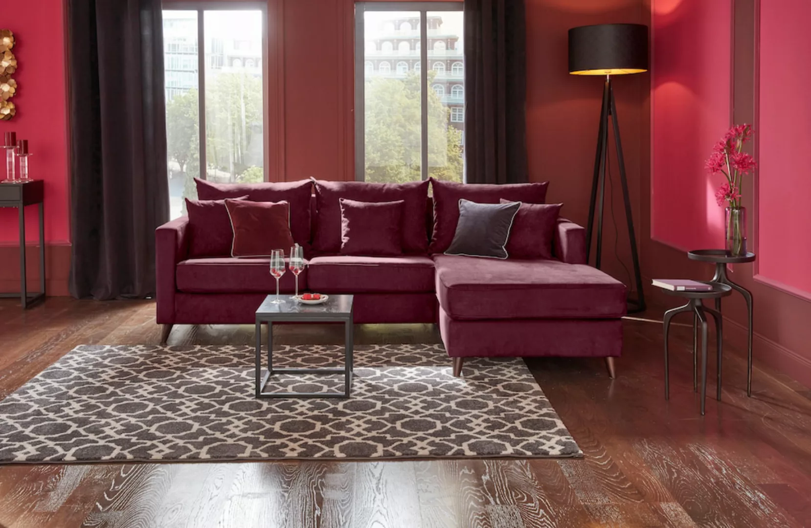 Guido Maria Kretschmer Home&Living Ecksofa "Renesse L-Form", lose Kissen, K günstig online kaufen