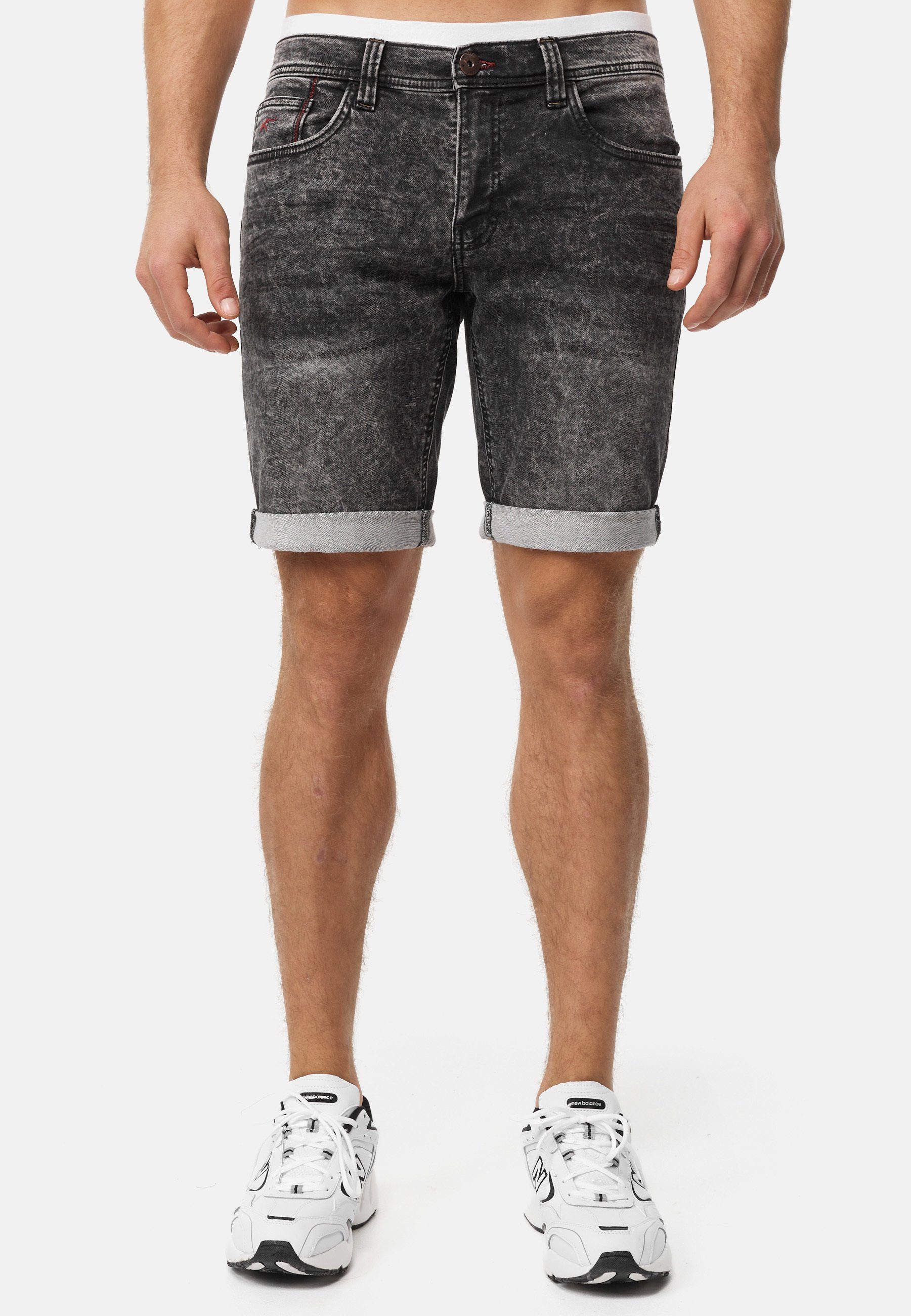 Indicode Jeansshorts INDelmare aus elastischer Baumwoll-Qualität günstig online kaufen