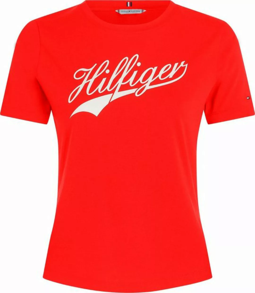 Tommy Hilfiger Rundhalsshirt SLIM H85 C-NK SS TEE SS mit großem Hilfger Log günstig online kaufen