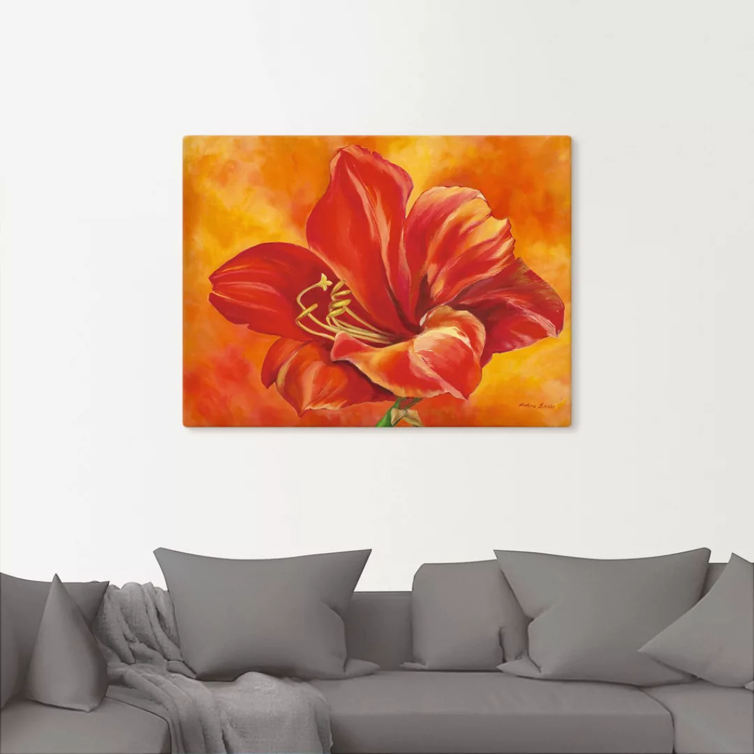 Artland Wandbild »Amaryllis«, Blumen, (1 St.), als Leinwandbild, Poster in günstig online kaufen