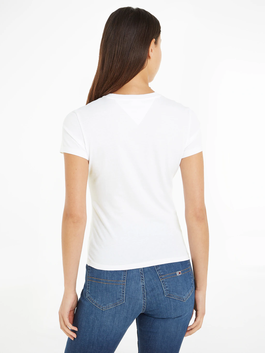 Tommy Jeans Rundhalsshirt TJW SLIM ESSENTIAL LOGO 1 SS EXT mit Tommy Jeans günstig online kaufen