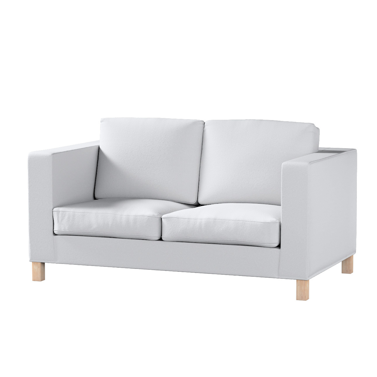 Bezug für Karlanda 2-Sitzer Sofa nicht ausklappbar, kurz, weiß, 60cm x 30cm günstig online kaufen