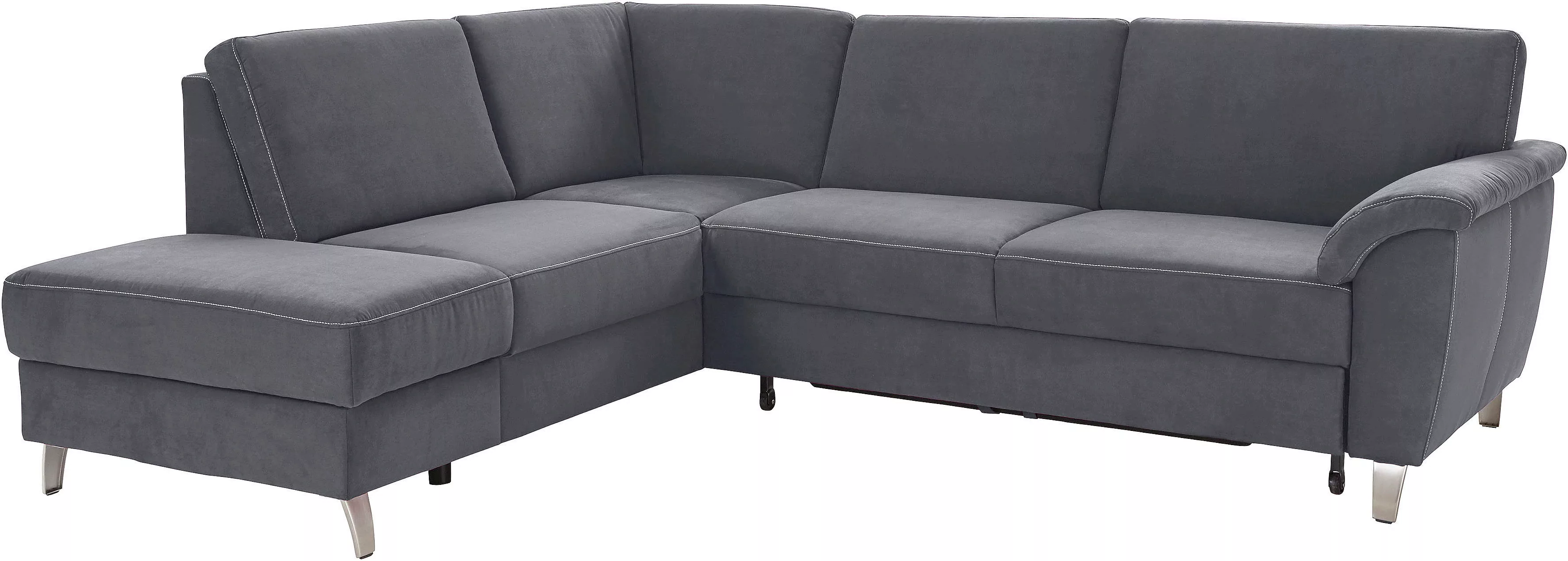 sit&more Ecksofa "Texel L-Form", mit Federkern, wahlweise mit Bettfunktion günstig online kaufen