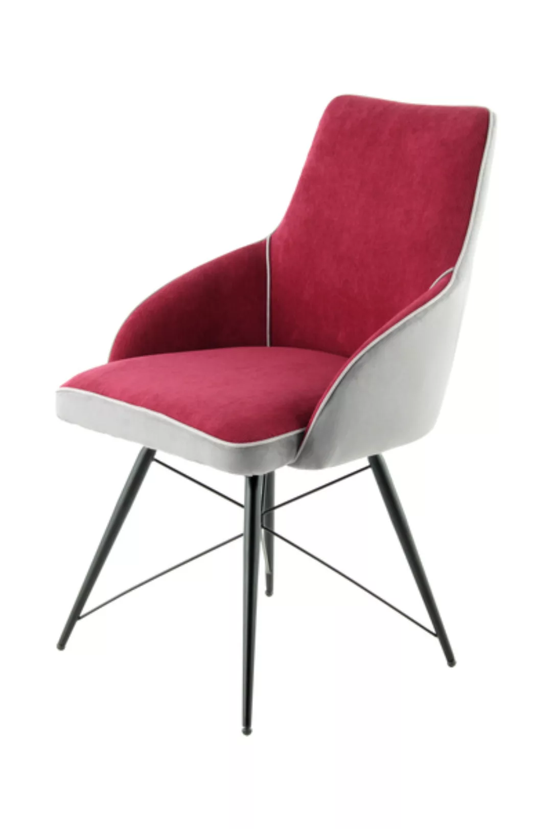 Kayoom Schalenstuhl "Stuhl Carol 125", (Set), 1 St., bequem, zweifarbig günstig online kaufen