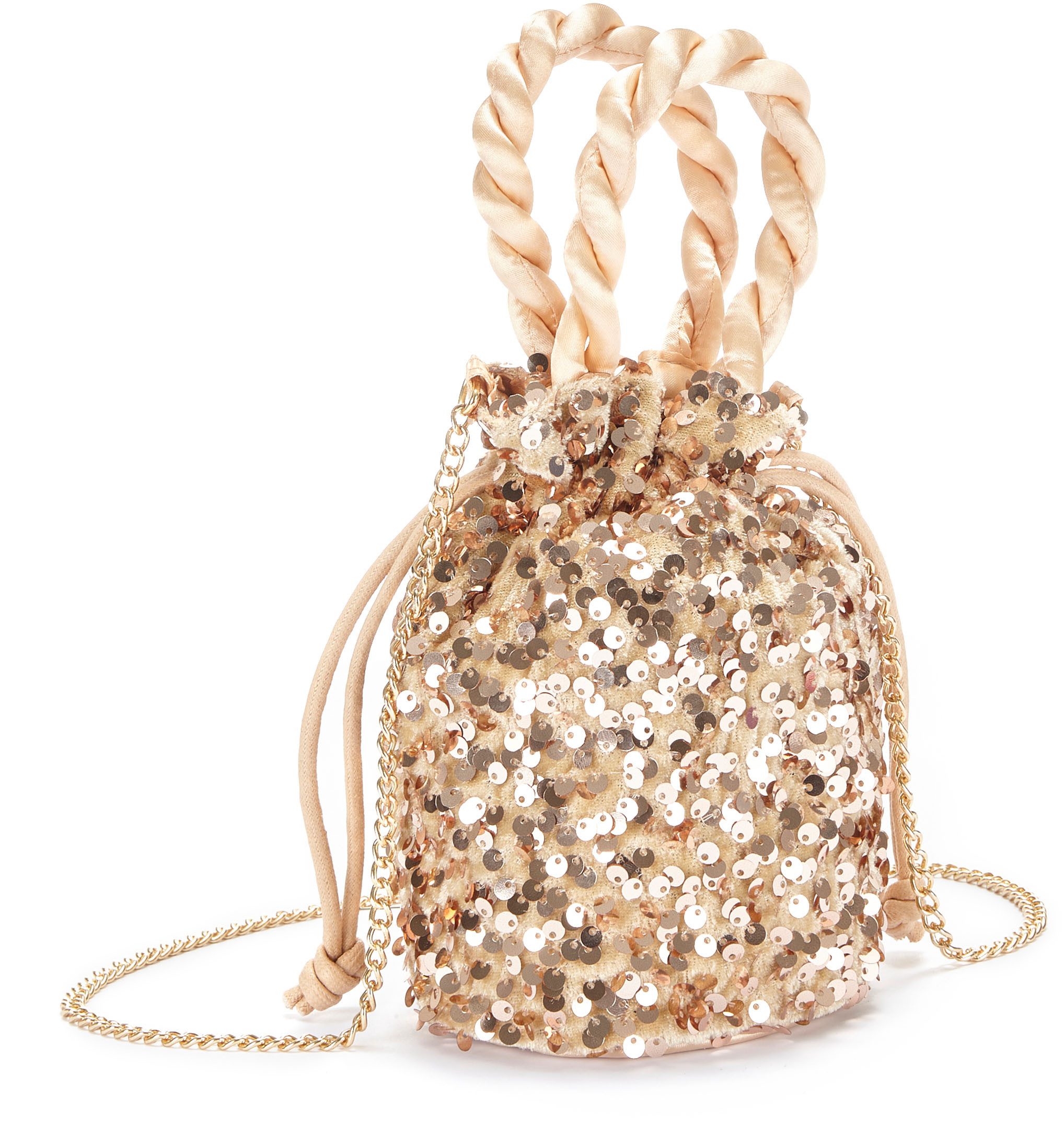 Vivance Umhängetasche, Beuteltasche, Partytasche mit Glitzer, günstig online kaufen