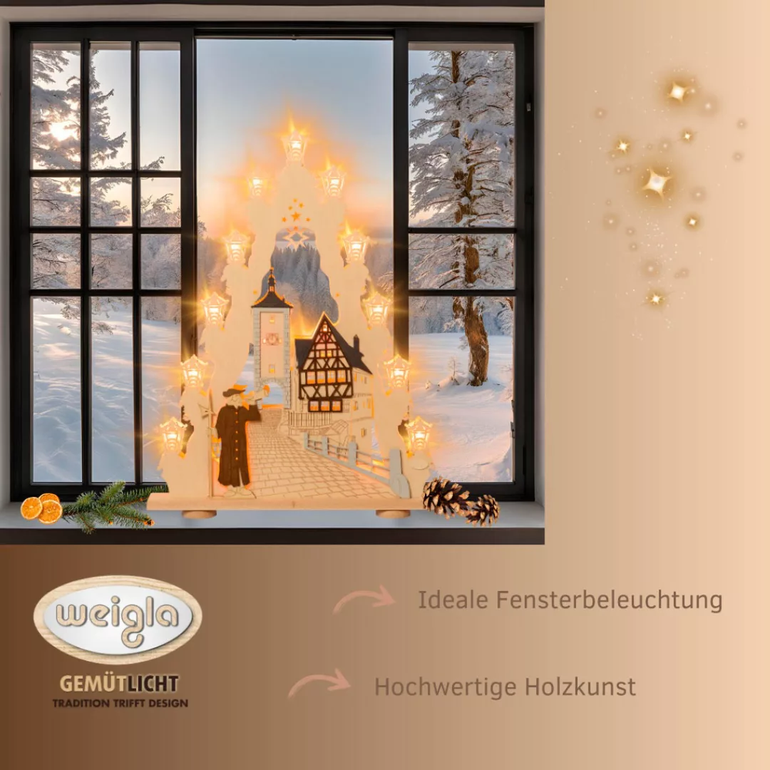 Weigla LED Lichterbogen »Rothenburg ob der Tauber, Weihnachtsdeko«, Lichter günstig online kaufen