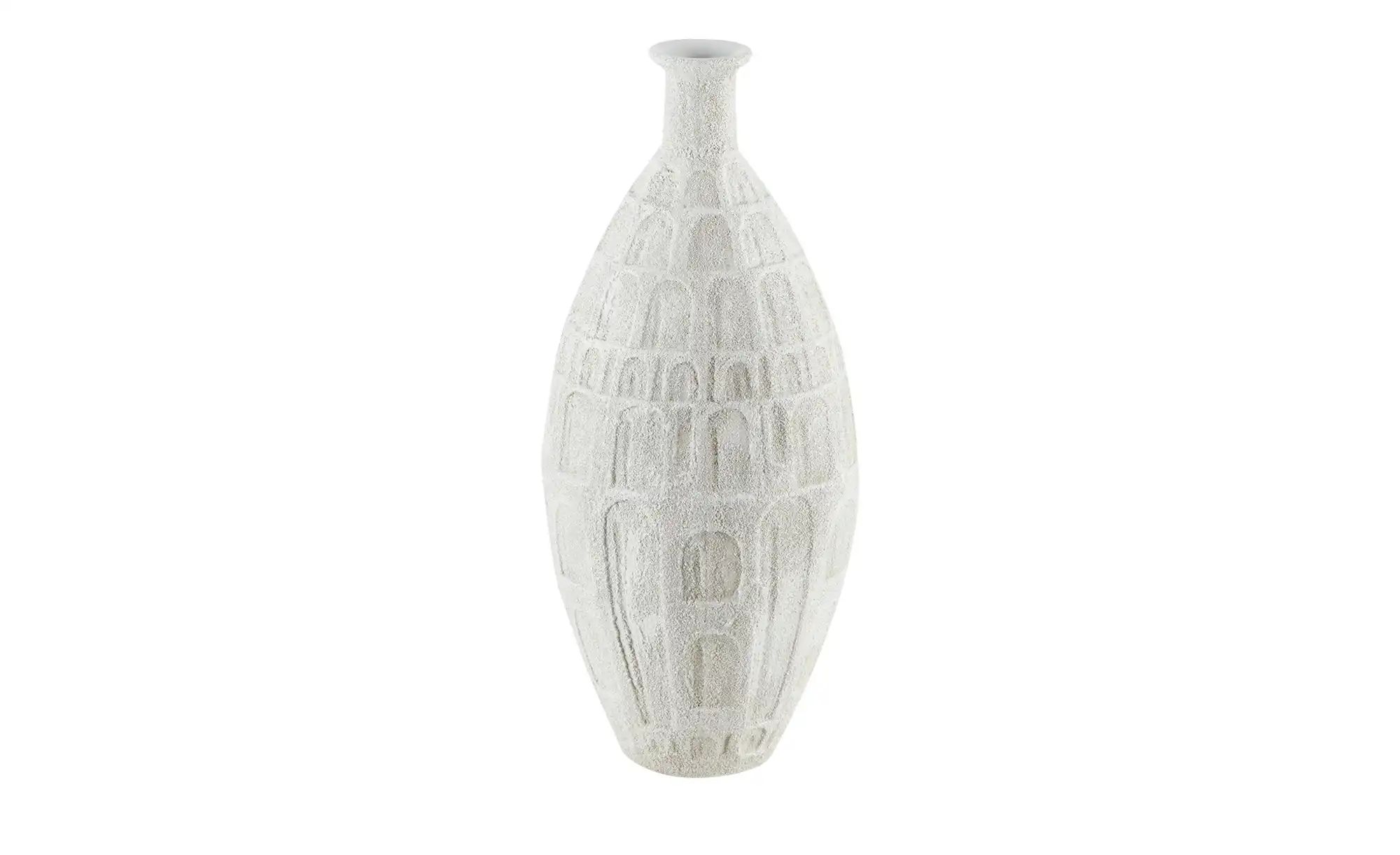 HOME STORY Deko Vase ¦ weiß ¦ Polyresin (Kunstharz) ¦ Maße (cm): B: 27,5 H: günstig online kaufen