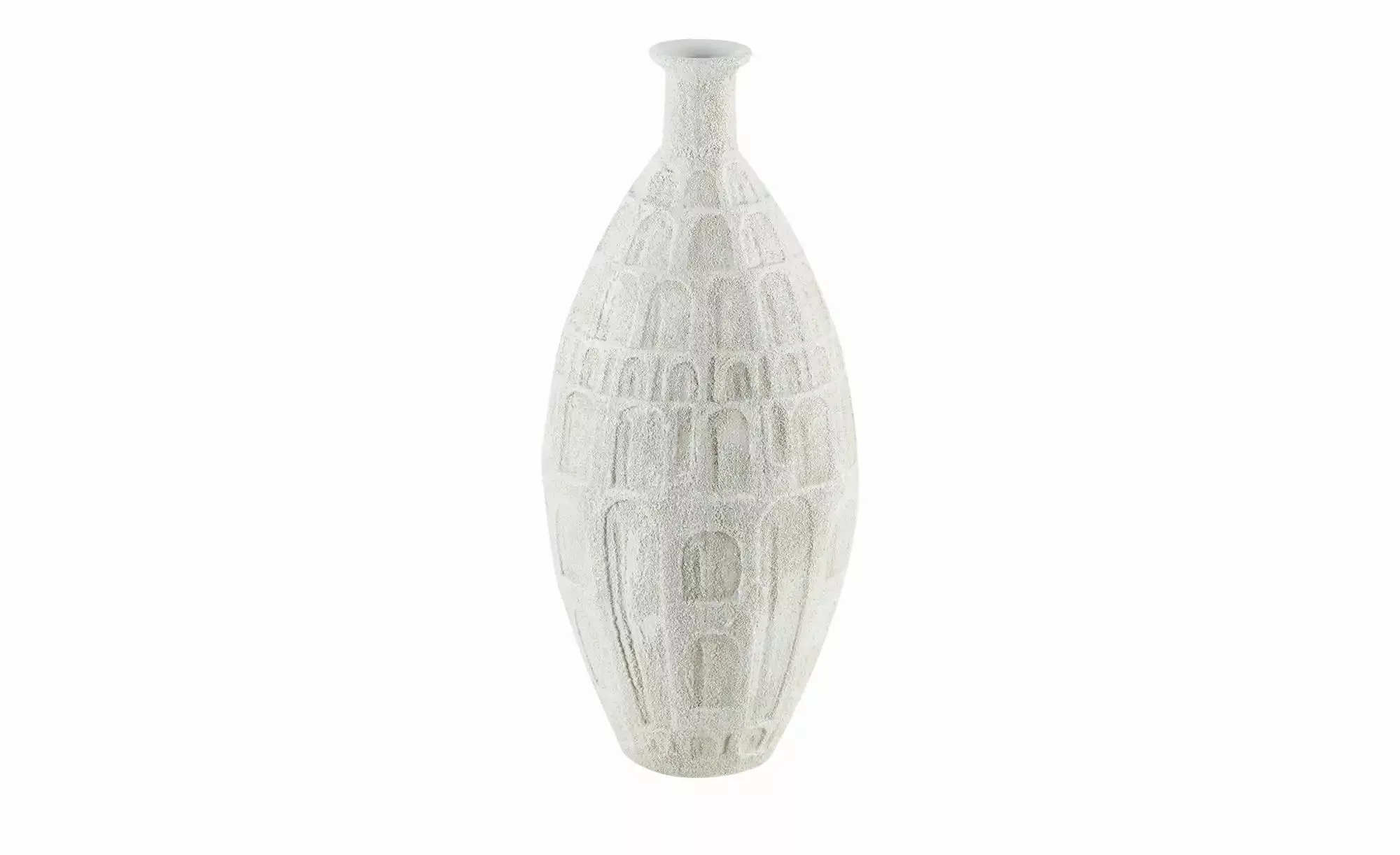 HOME STORY Deko Vase ¦ weiß ¦ Polyresin (Kunstharz) ¦ Maße (cm): B: 27,5 H: günstig online kaufen