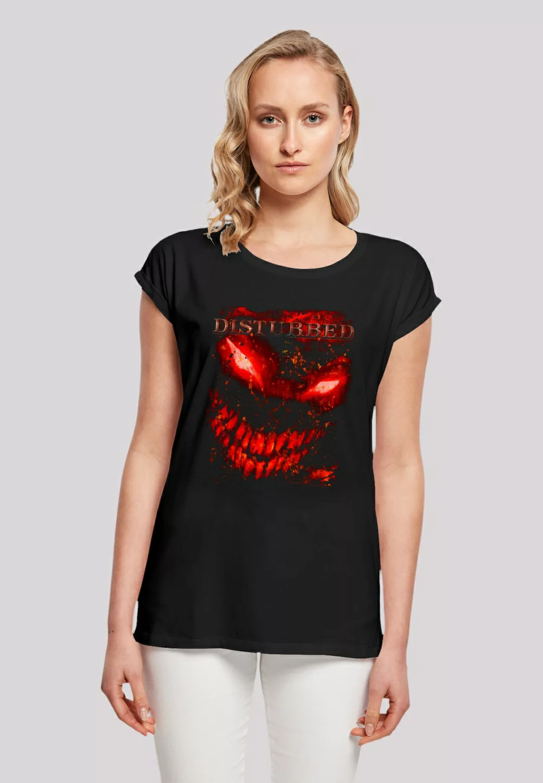 F4NT4STIC T-Shirt "Disturbed Heavy Metal Splat Face" günstig online kaufen