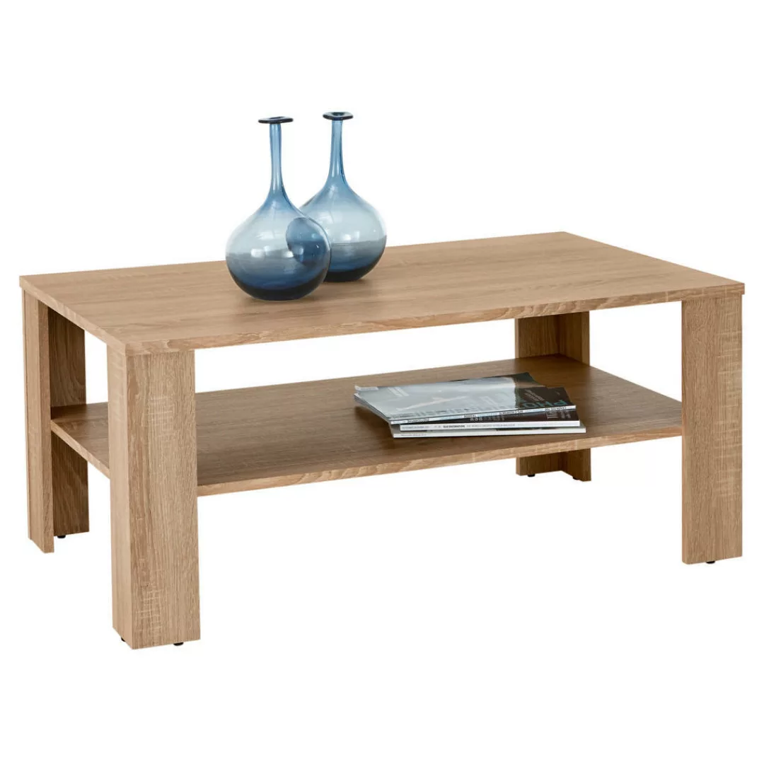 Couchtisch Luca 063630 Eiche Sonoma Nachbildung B/H/T: ca. 100x44x60 cm günstig online kaufen