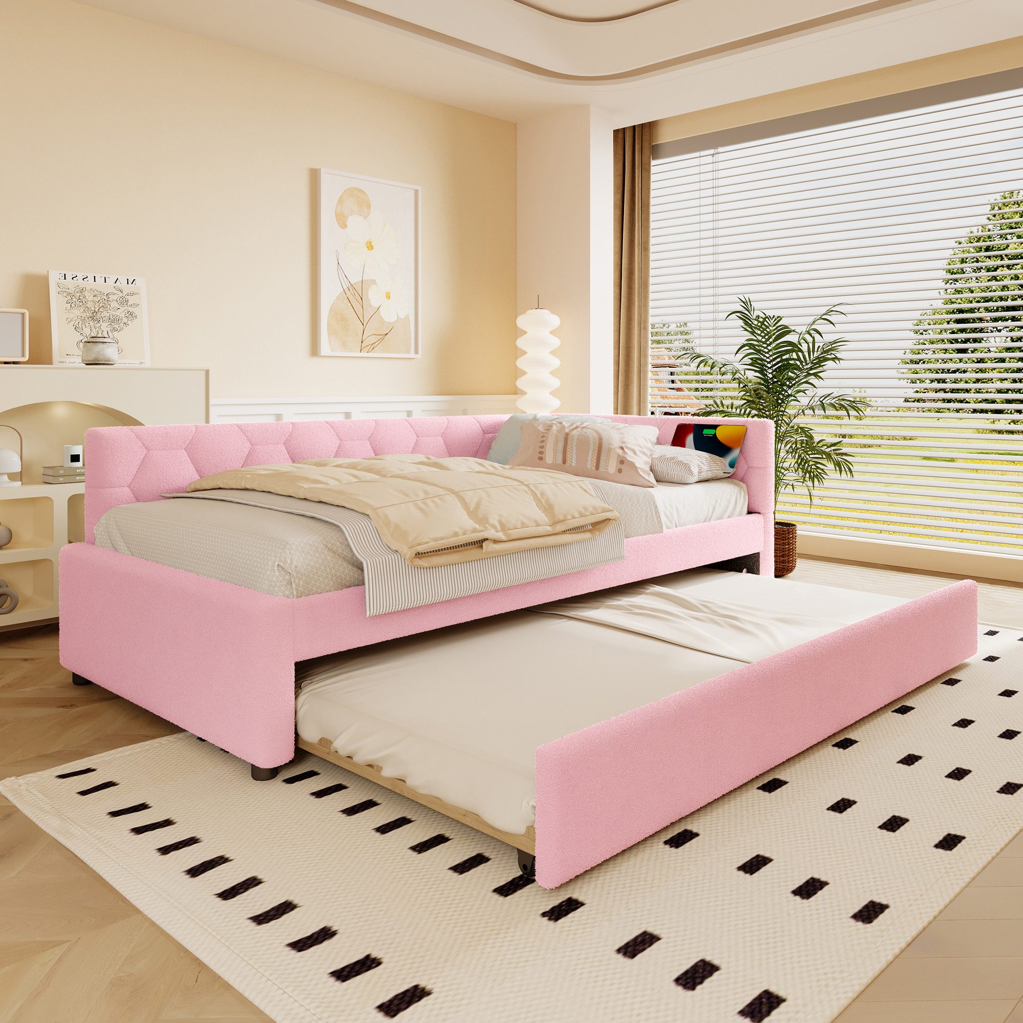 Flieks Daybett, Polsterbett Kinderbett 90x200cm mit günstig online kaufen