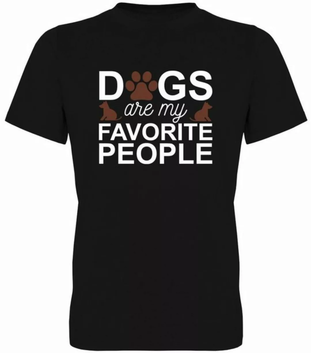 G-graphics T-Shirt Dogs are my favorite people Herren T-Shirt, mit Frontpri günstig online kaufen