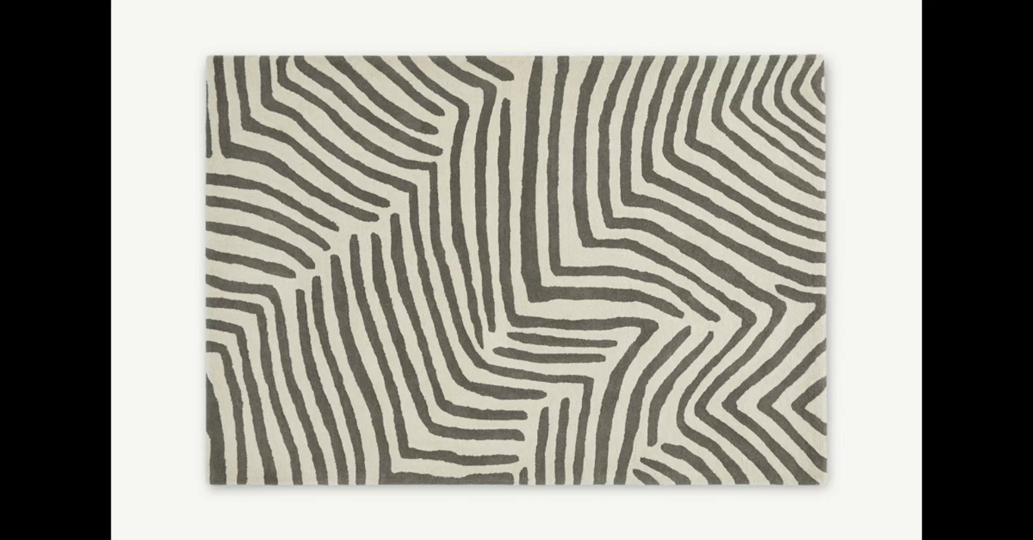 Larkin Teppich (160 x 230 cm), Ecru und Schwedengrau - MADE.com günstig online kaufen