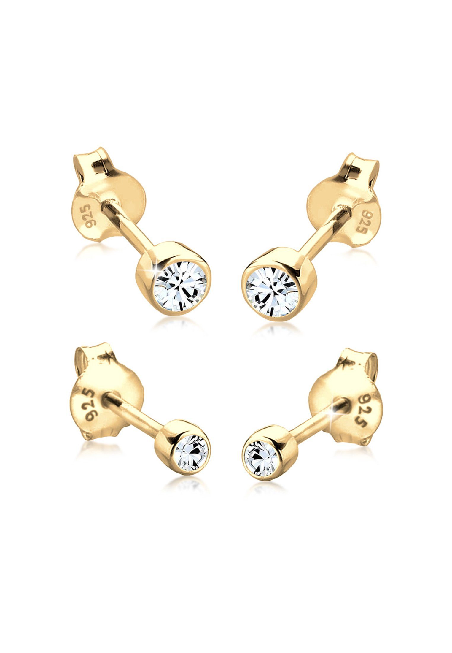 Elli Ohrring-Set Ohrstecker Set Weiß 925 günstig online kaufen
