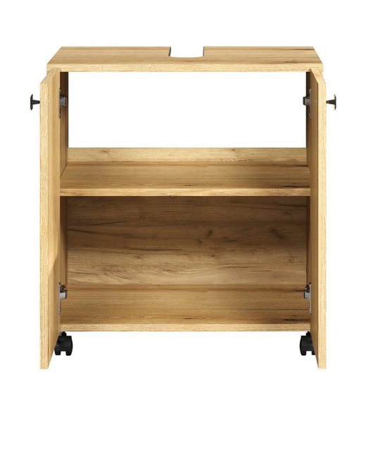 Furn.Design Waschbeckenunterschrank Bliss (Badschrank in Evoke Eiche mit sc günstig online kaufen