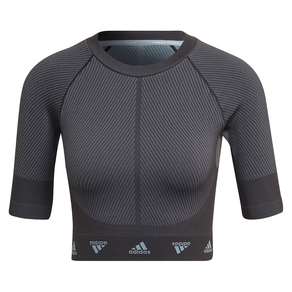 Adidas Aeroknit Kurzarm T-shirt M Magic Grey / Carbon günstig online kaufen