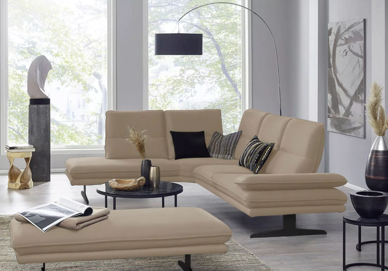 W.SCHILLIG Ecksofa "broadway, Designsofa, toller Sitzkomfort, zeitlos, eleg günstig online kaufen