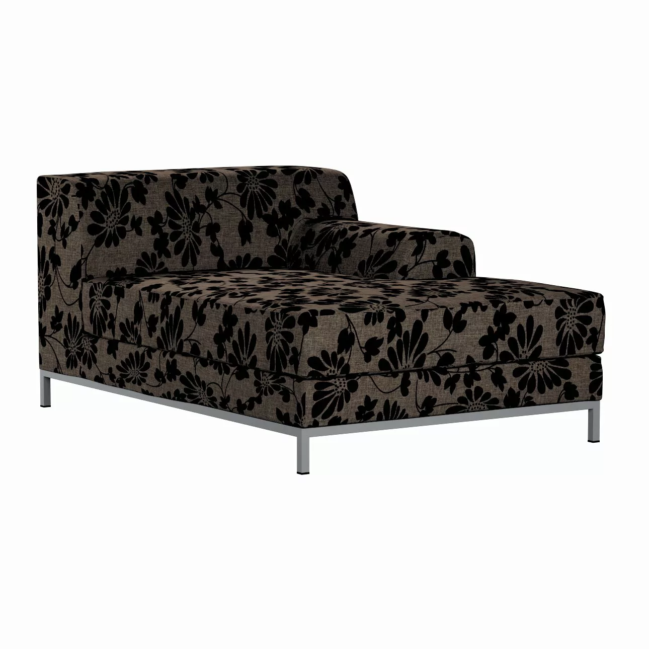 Bezug für Kramfors Sofa Recamiere rechts, braun-schwarz, Bezug für Recamier günstig online kaufen