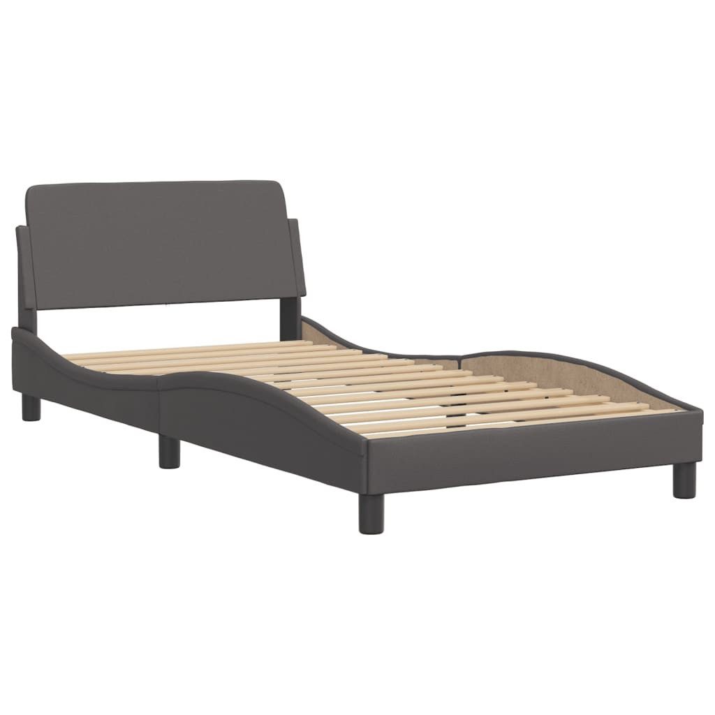 vidaXL Bett Bettgestell "Dover" Grau 100x200 günstig online kaufen