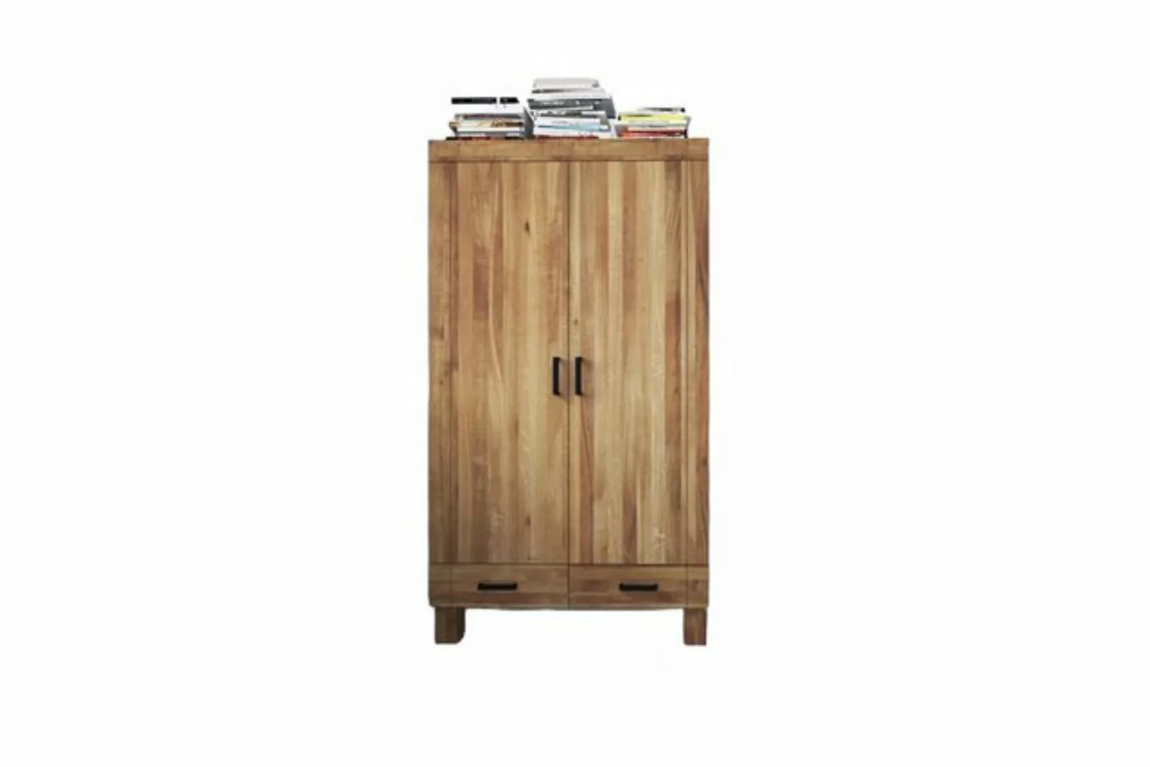 Natur24 Kleiderschrank Kleiderschrank Ringo Wildeiche 105x55x190 m. 2 Türen günstig online kaufen