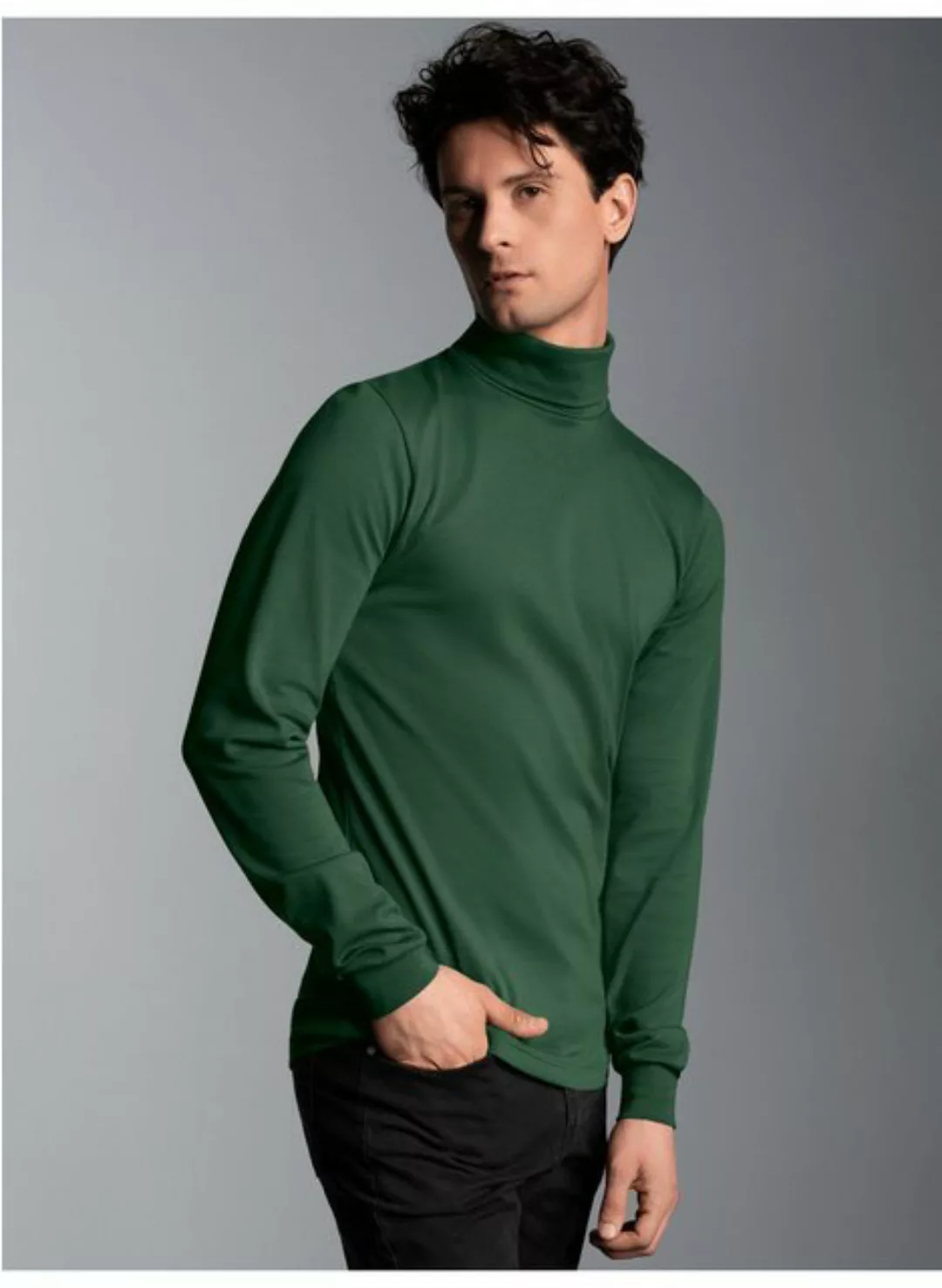 Trigema Rollkragenshirt TRIGEMA Langarm Ski- und Sport-Rollkragenpullover ( günstig online kaufen