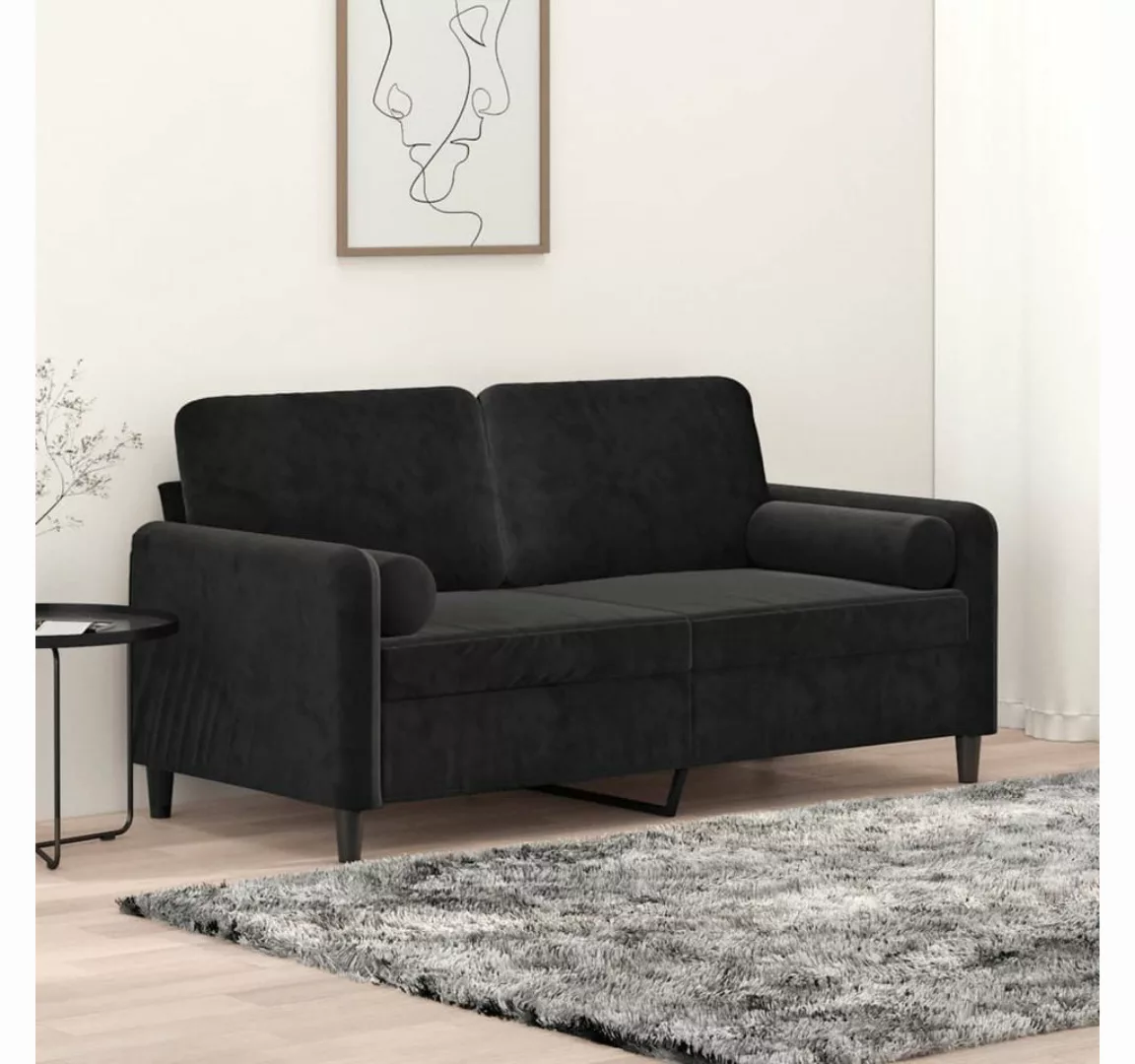 Nettlife Sofa 2-Sitzer-Sofa Doppelsofa mit Zierkissen 138/158/198 CM Samt günstig online kaufen