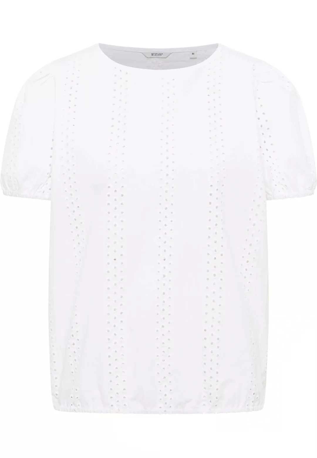 MUSTANG Kurzarmbluse "Damen Style Assaria" günstig online kaufen
