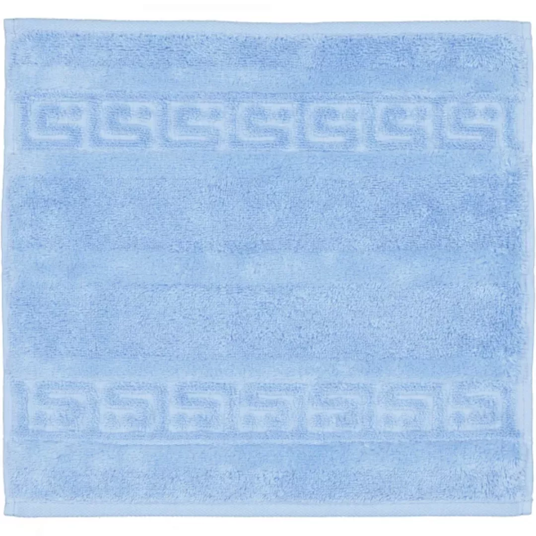 Cawö - Noblesse Uni 1001 - Farbe: 188 - mittelblau - Seiflappen 30x30 cm günstig online kaufen