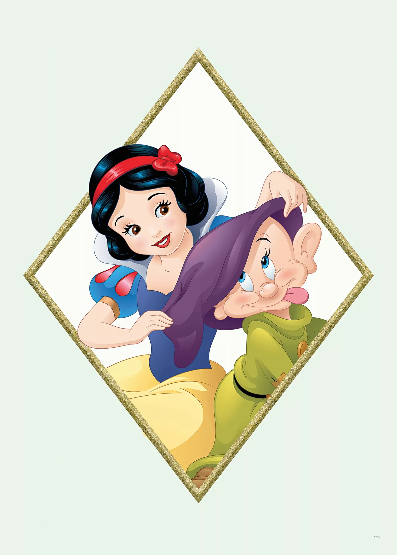 Komar Wandbild Snow White & Dopey 50 x 70 cm günstig online kaufen