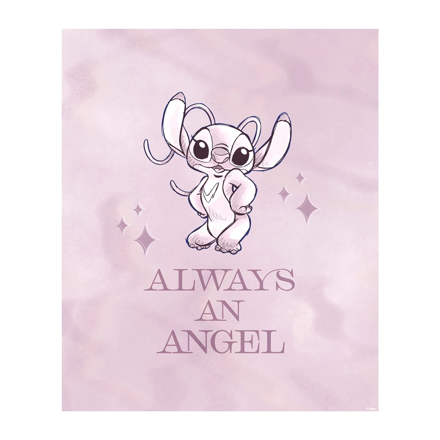 Komar Wandbild Stitch Always an Angel 30 cm x 40 cm günstig online kaufen