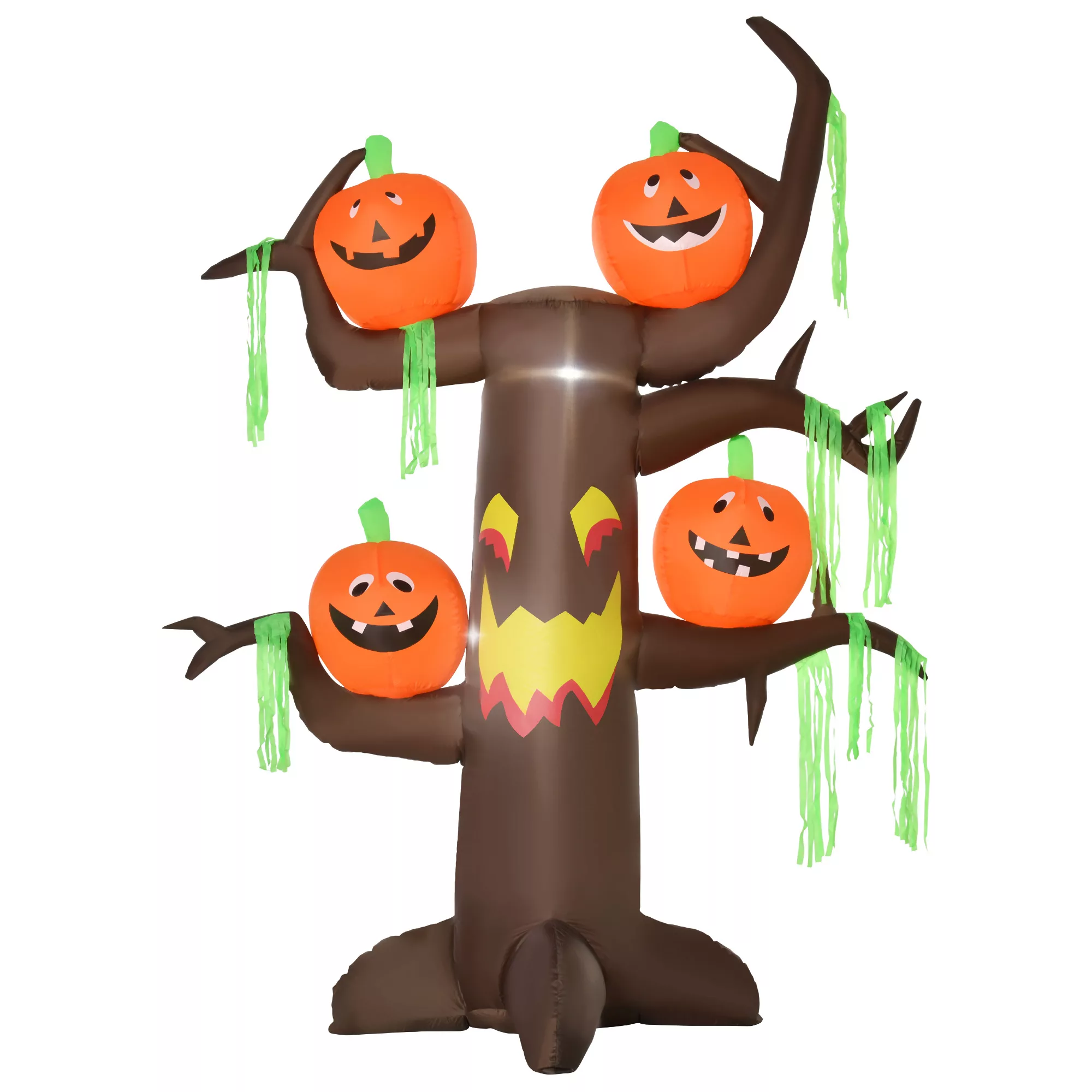 HOMCOM Aufblasbarer Spukbaum Kürbis Halloween Deko Figur Luftfigur mit LED günstig online kaufen