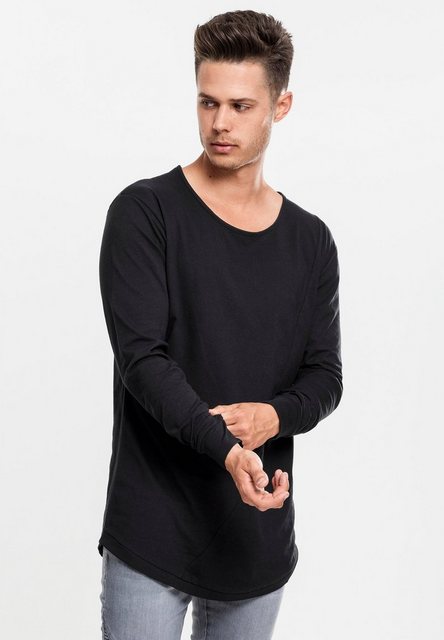 URBAN CLASSICS Langarmshirt TB1101 - Long Shaped Fashion L/S Tee black M günstig online kaufen