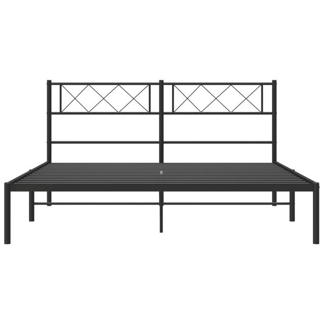 vidaXL Bettgestell Bettrahmen mit Kopfteil Metall Weiß 120x200 cm Bett Bett günstig online kaufen