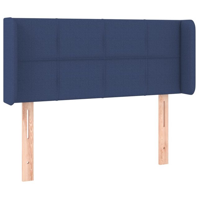 vidaXL Bett, Kopfteil mit Ohren Blau 83x16x78/88 cm Stoff günstig online kaufen