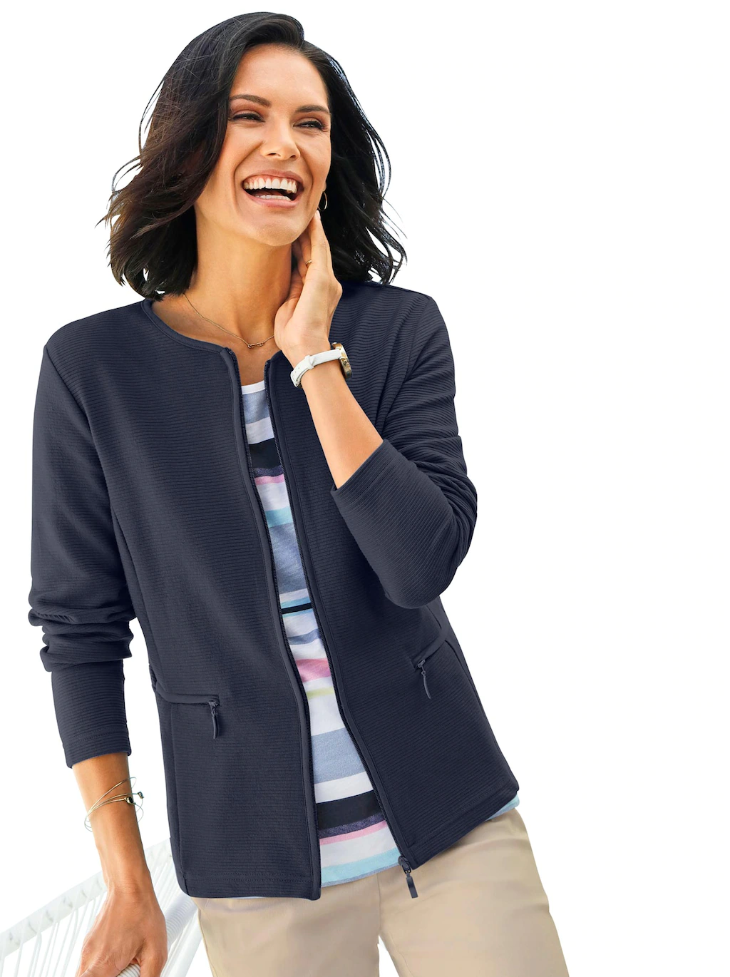 Casual Looks Jackenblazer "Jersey-Blazer" günstig online kaufen