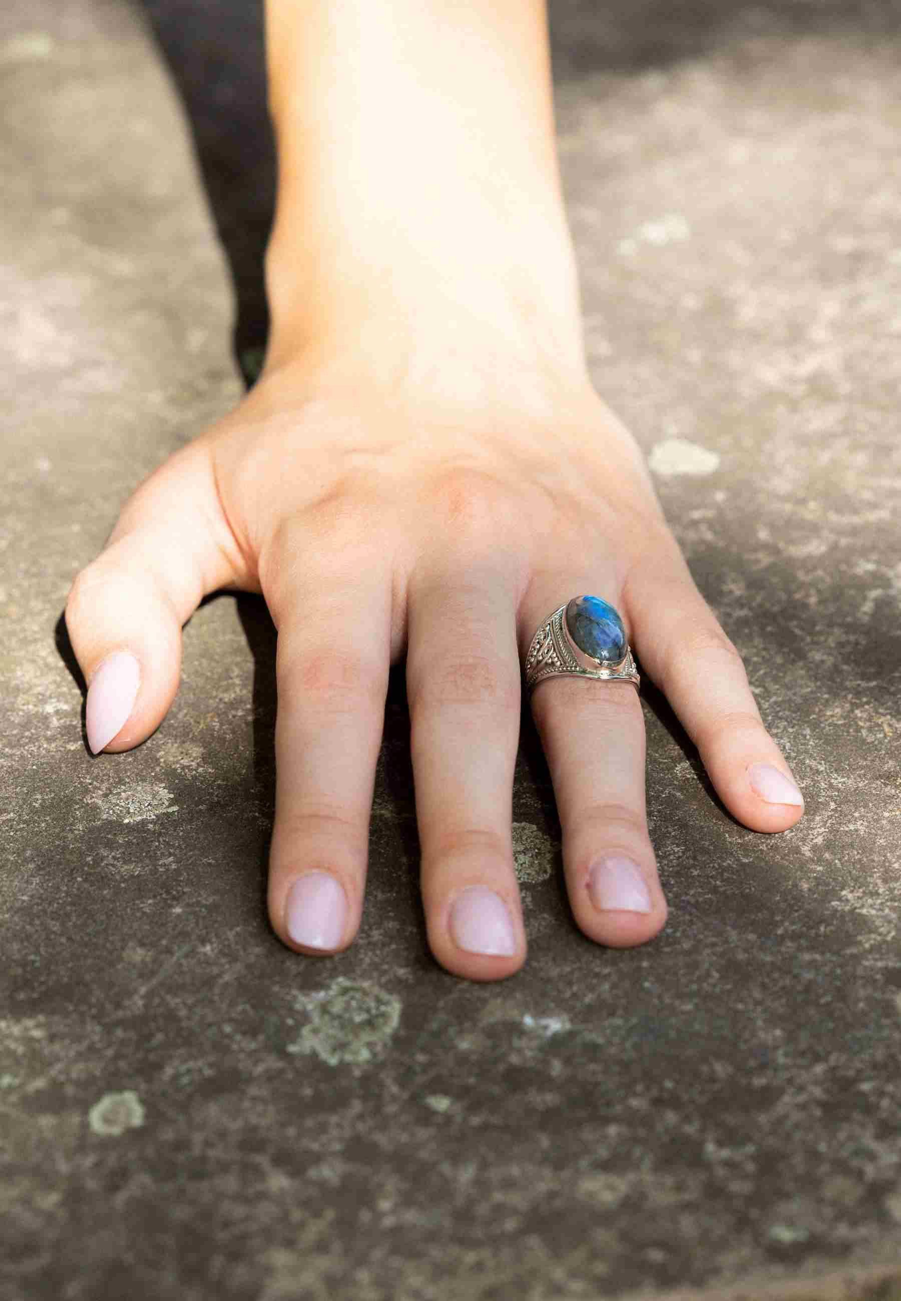 mantraroma Silberring DAHAB oval groß aus günstig online kaufen