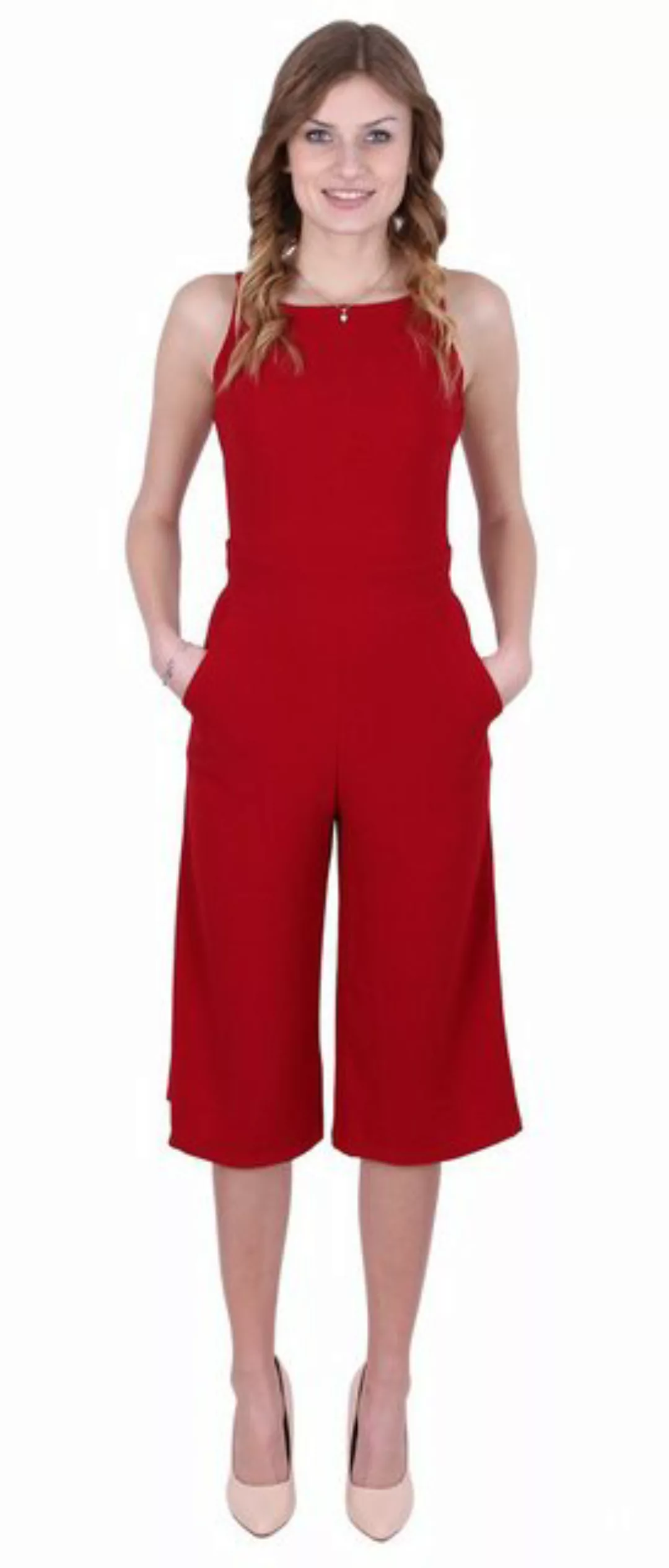 Sarcia.eu Culotte-Overall John Zack Roter, eleganter Overall, Hosenbein 3/4 günstig online kaufen