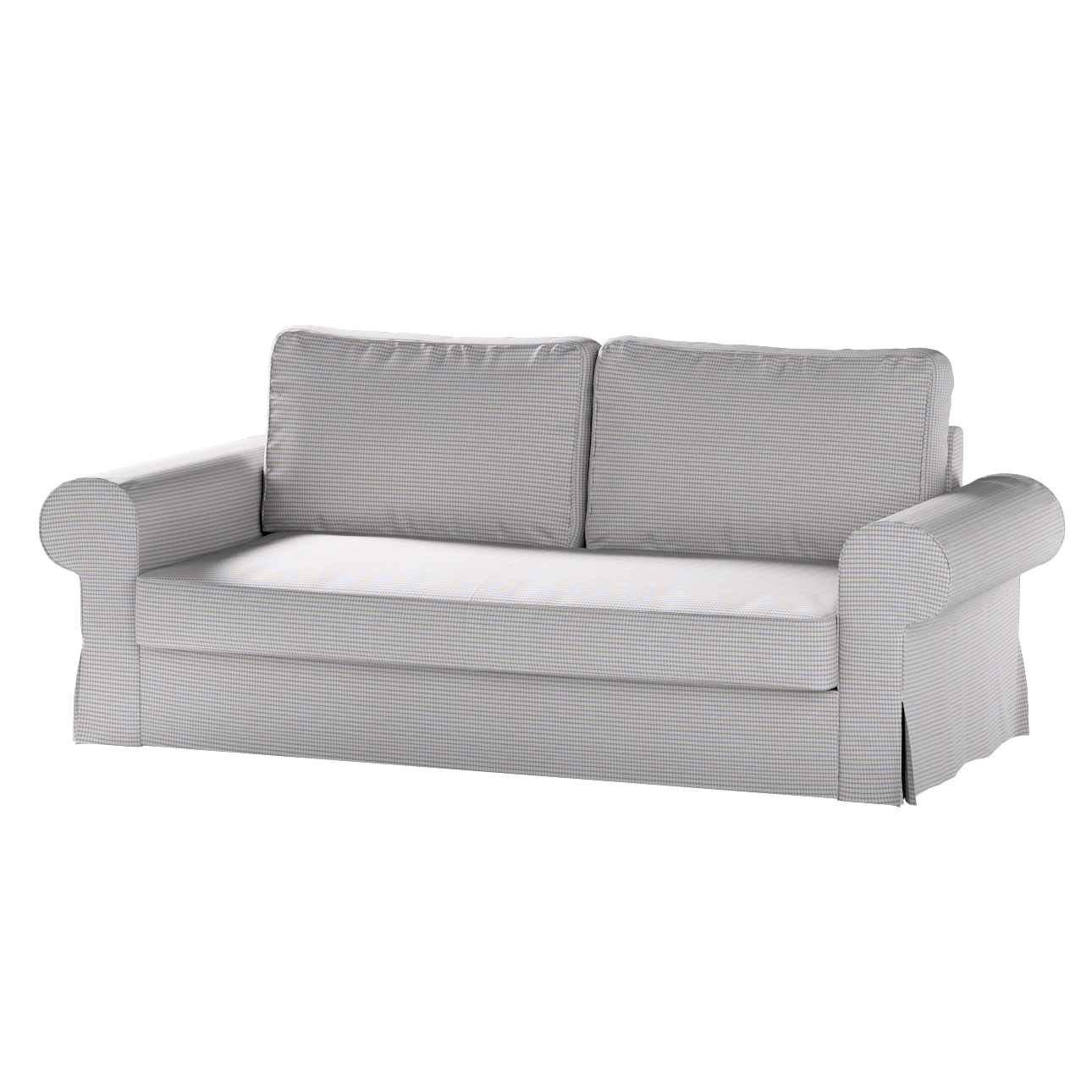 Bezug für Backabro 3-Sitzer Sofa ausklappbar, beige-blau, Bezug für Backabr günstig online kaufen