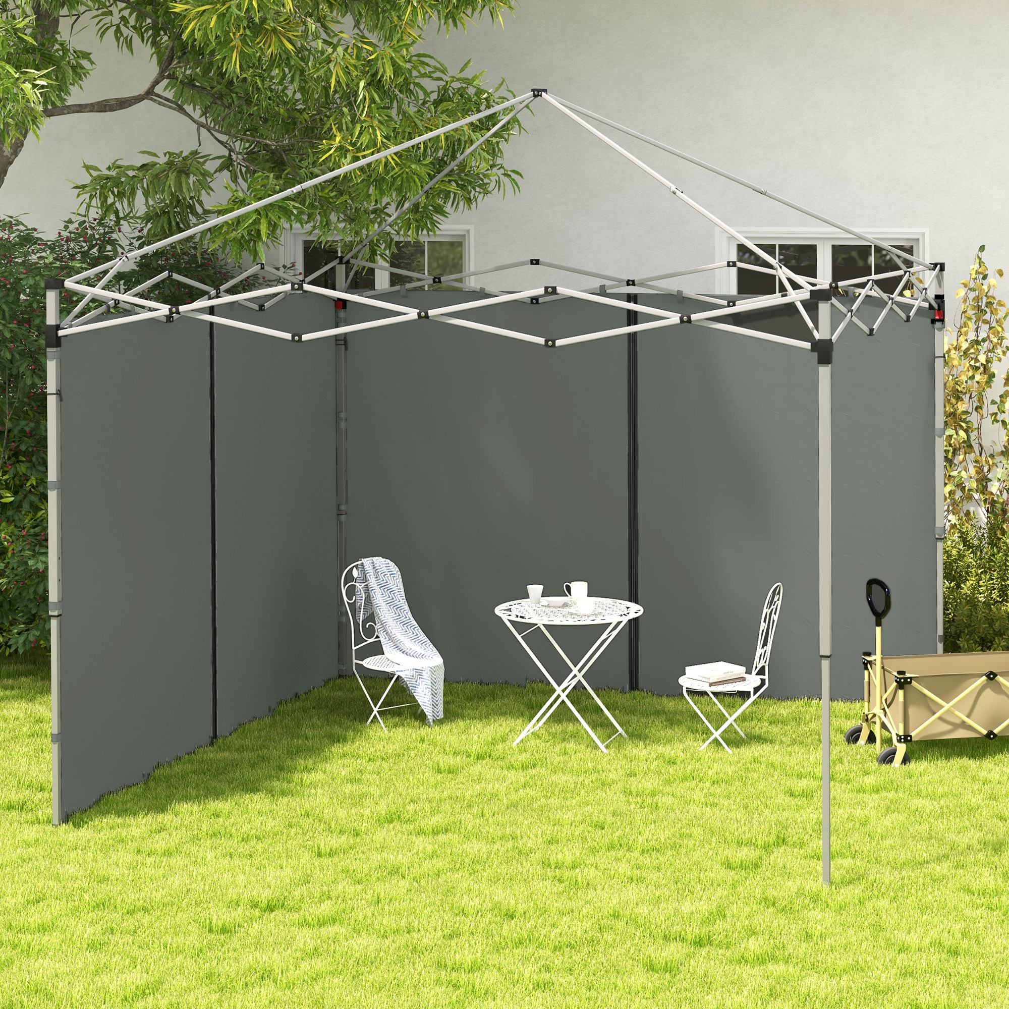 Outsunny Seitenwände für Pavillon Ersatzteile Seitenwände für Pavillon 3 x günstig online kaufen