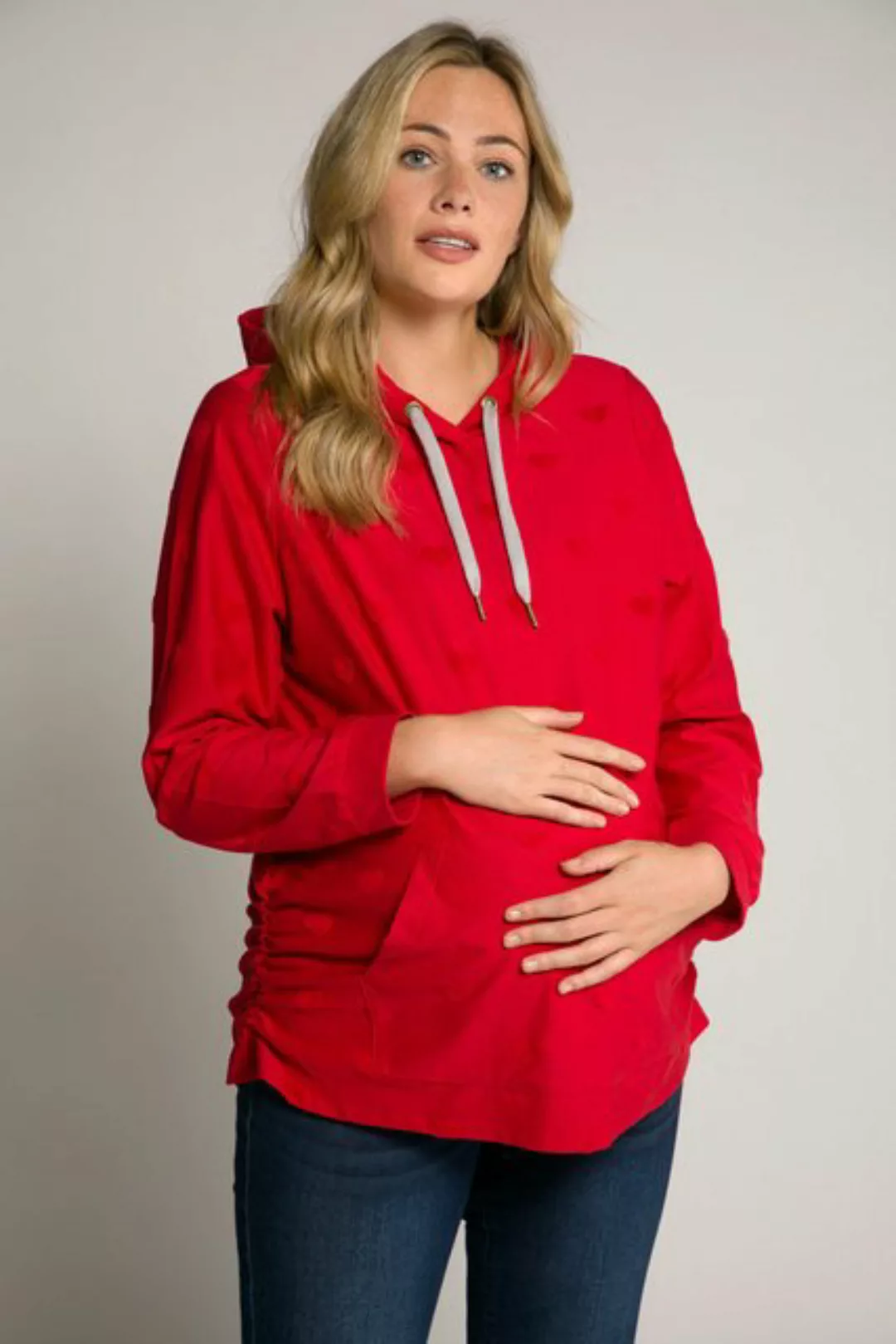 Ulla Popken Sweatshirt Bellieva Hoodie Kapuze Langarm günstig online kaufen