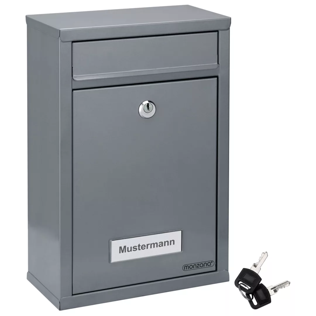 Briefkasten 6er-Set Silber mit je 2 Schlüsseln günstig online kaufen