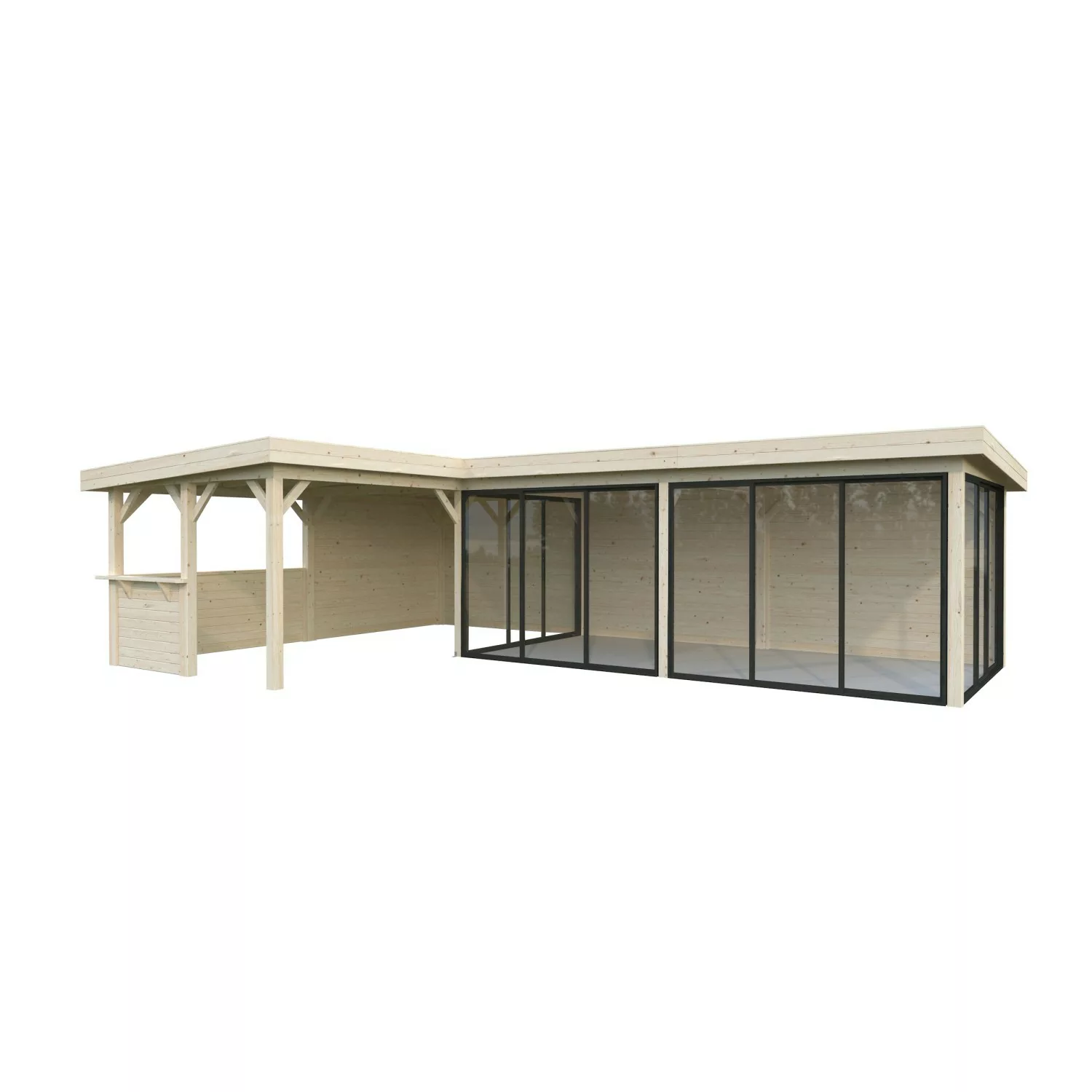 Palmako Pavillon Lenna Set 421 Slide Naturbelassen 876 cm x 588 cm FSC® günstig online kaufen